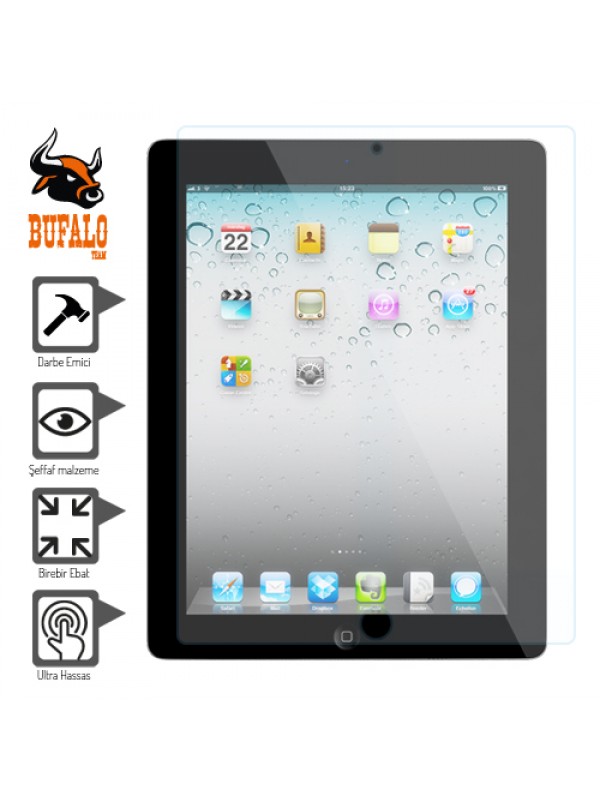 Bufalo iPad 2-iPad 3-iPad 4 Darbe Emici Ekran Koruyucu…