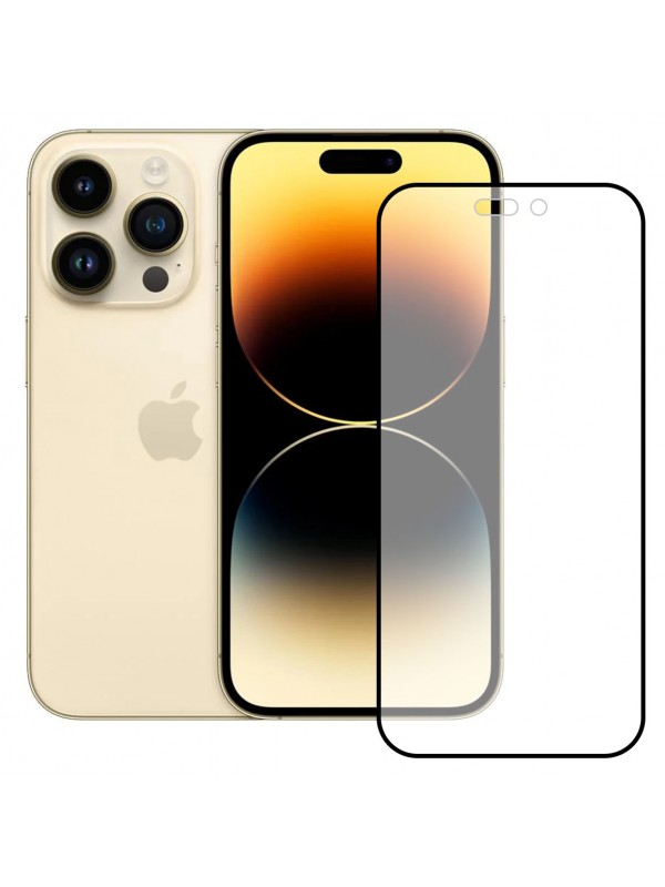 Bufalo iPhone 14 Pro Max Ekran Koruyucu Seramik Mat Nano 9D Tam Kaplama Siyah