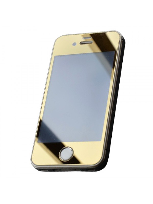 Bufalo iPhone 4/4s Aynalı ÖN+ARKA Cam Ekran Koruyucu Gold