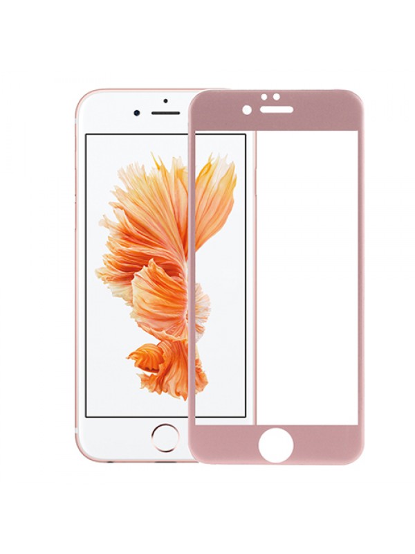 Bufalo iPhone 6-6s Kavisli 4D Cam Ekran Koruyucu Rose Gold