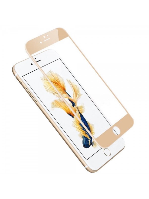 Bufalo iPhone 6-6s Metal Kenarlı Cam Ekran Koruyucu Gold…