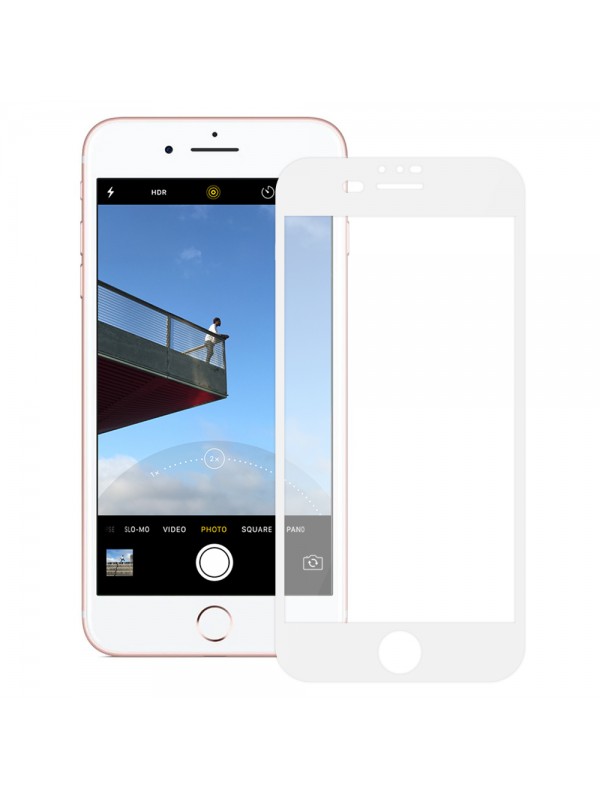 Bufalo iPhone 7 Plus / iPhone 8 Plus ESD Anti Static Cam Ekran Koruyucu Beyaz
