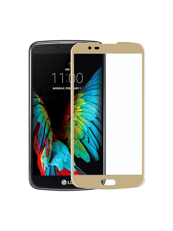 Bufalo LG K10 Kavisli 3D Cam Ekran Koruyucu Gold…