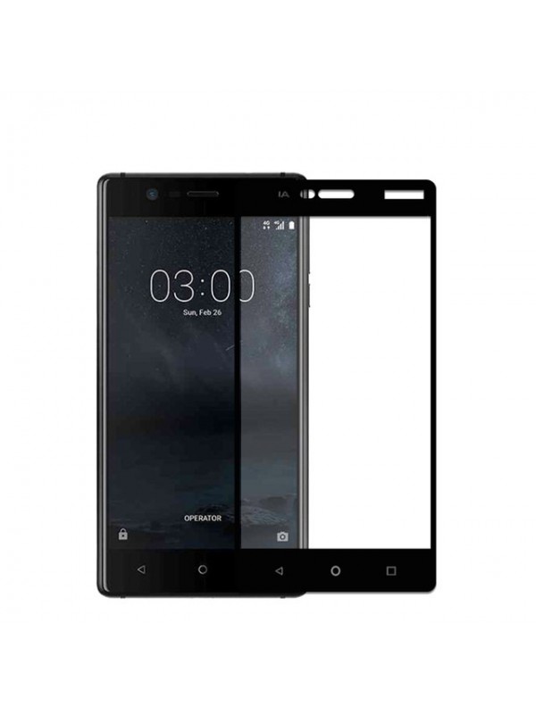 Bufalo Nokia 3 Kavisli 3D Cam Ekran Koruyucu Siyah…