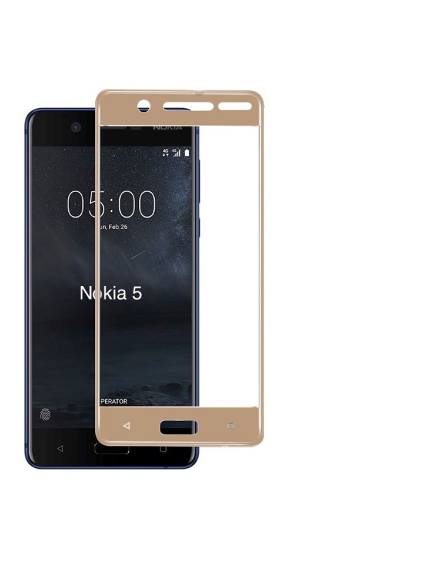 Bufalo Nokia 5 Kavisli 3D Cam Ekran Koruyucu Gold…