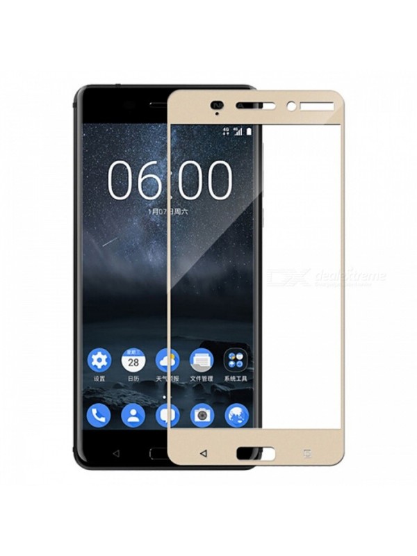 Bufalo Nokia 6 Kavisli 3D Cam Ekran Koruyucu Gold…