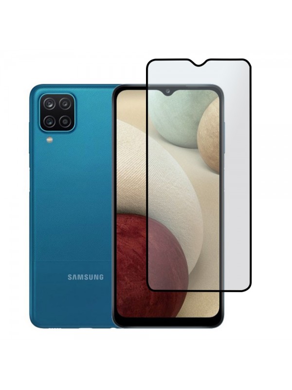 Bufalo Samsung Galaxy A12 Ekran Koruyucu Seramik Mat Nano 9D Tam Kaplama Siyah