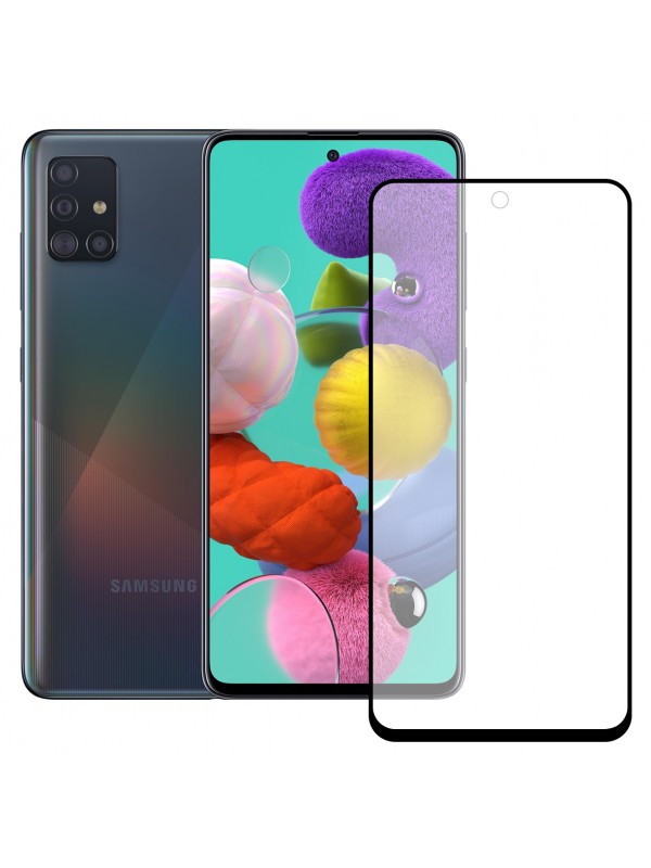 Bufalo Samsung Galaxy A51 Ekran Koruyucu Seramik Mat Nano 9D Tam Kaplama Siyah