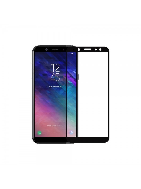 Bufalo Samsung Galaxy A6 Ekran Koruyucu 6D Nano Tam Kaplayan Siyah