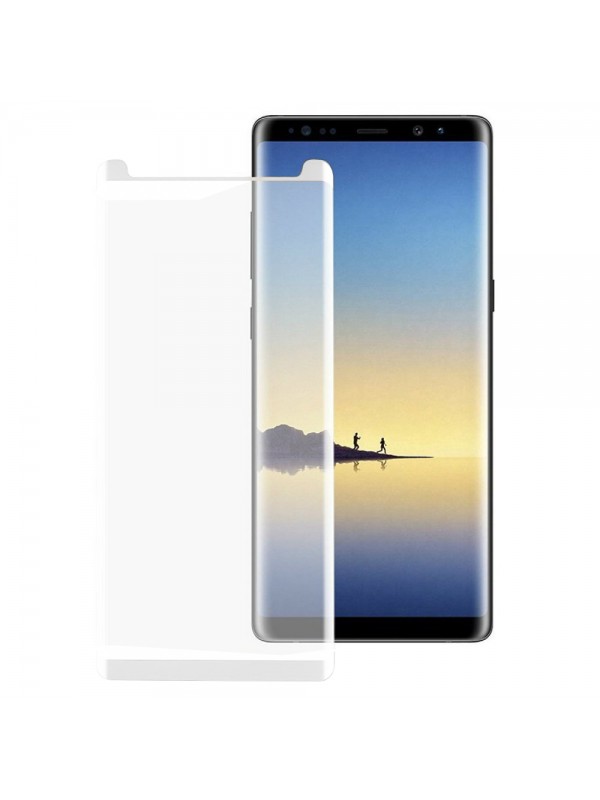 Bufalo Samsung Galaxy Note 8 (N950) Kavisli 4D Cam Ekran Koruyucu Beyaz