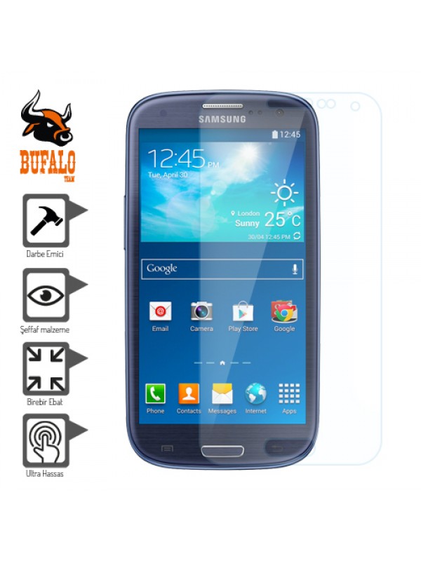 Bufalo Samsung I8190 I8200 Galaxy S3 mini Darbe Emici Ekran Koruyucu