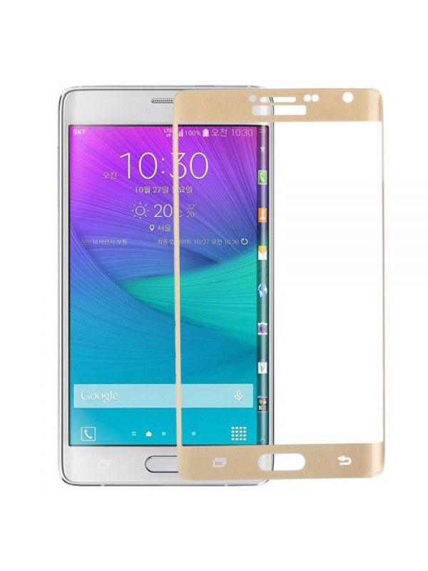 Bufalo Samsung Note EDGE Kavisli 3D Cam Ekran Koruyucu Gold