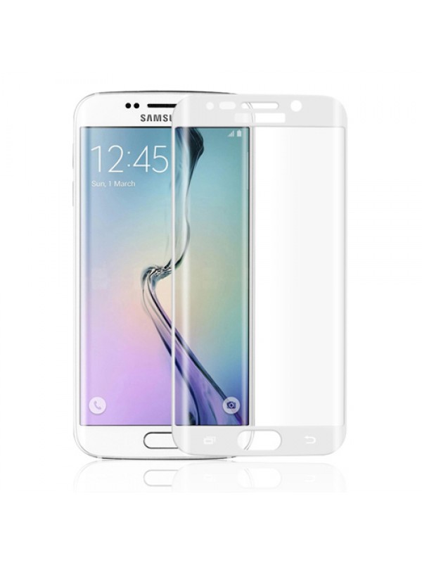 Bufalo Samsung S6 EDGE Plus (G928) Kavisli 3D Cam Ekran Koruyucu Beyaz…