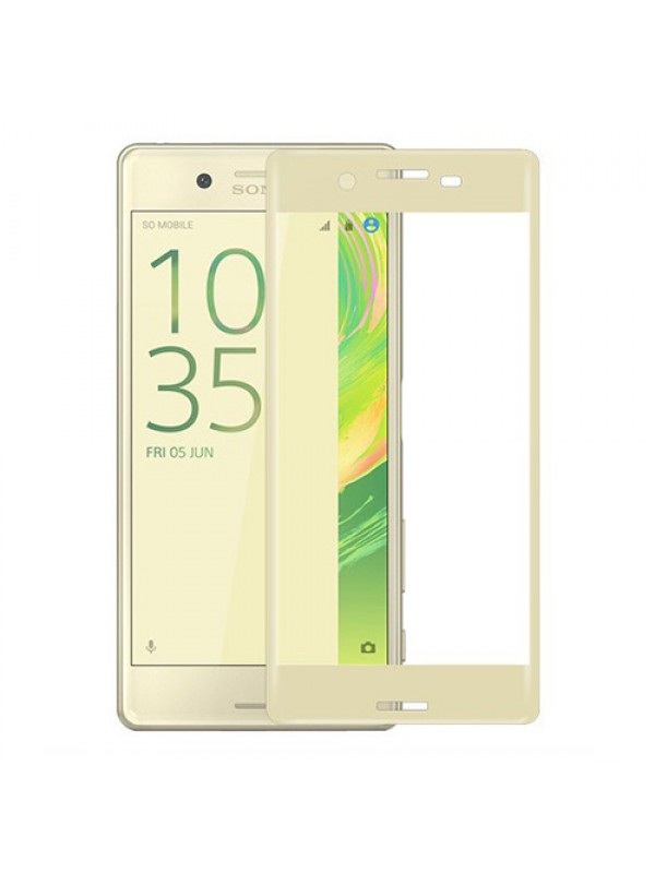 Bufalo Sony Xperia X Kavisli 3D Cam Ekran Koruyucu Gold