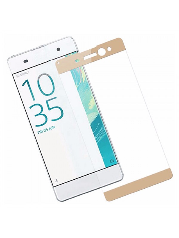 Bufalo Sony Xperia XA Ultra - Kavisli 3D Cam Ekran Koruyucu Gold