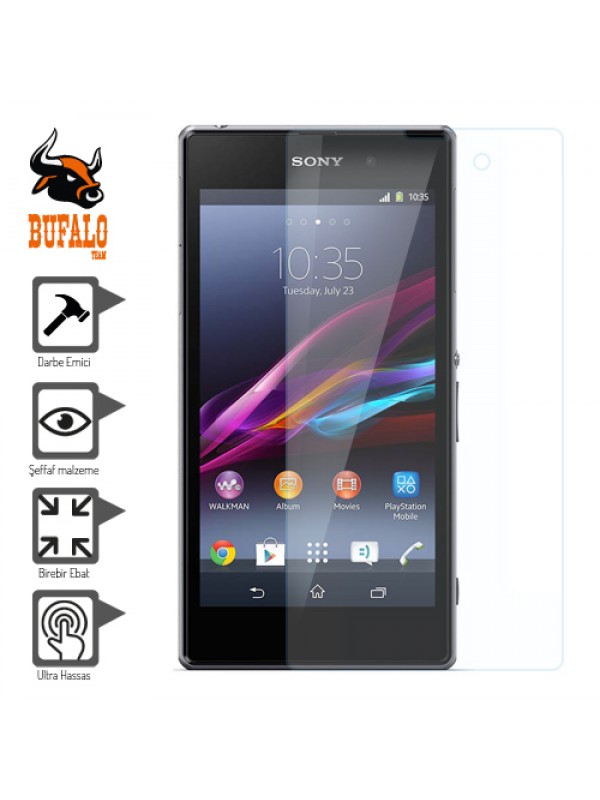 Bufalo Sony Xperia Z1 L39H Darbe Emici Ekran Koruyucu…