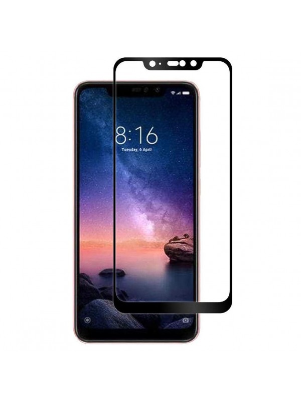 Bufalo Xiaomi Mi 8 Lite Ekran Koruyucu 5D Temperli Cam Siyah