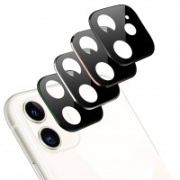iPhone 11 Kamera Lens Koruyucu Metal Kenarlı Cam…