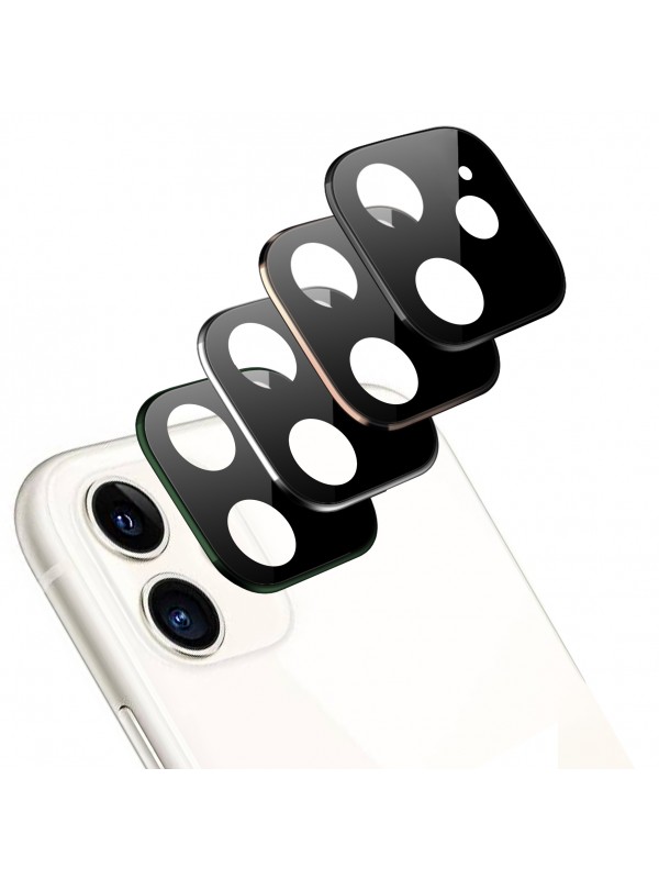 iPhone 11 Kamera Lens Koruyucu Metal Kenarlı Cam