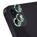 iPhone 12 Kamera Lens Koruyucu Cam Metal Kenarlı 2li Set