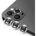 iPhone 12 Pro Kamera Lens Koruyucu Cam Metal Kenarlı 3lü Set