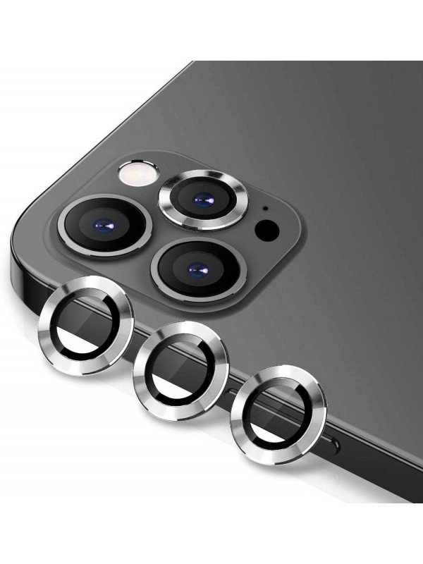 iPhone 12 Pro Max Kamera Lens Koruyucu Cam Metal Kenarlı 3lü Set…