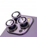 iPhone 13 Pro / 13 Pro Max Kamera Lens Koruyucu Cam Metal Kenarlı 3lü Set