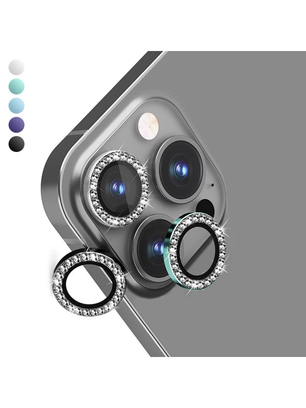 iPhone 13 Pro / 13 Pro Max Taşlı Metal Kamera Lens Koruyucu 3l…