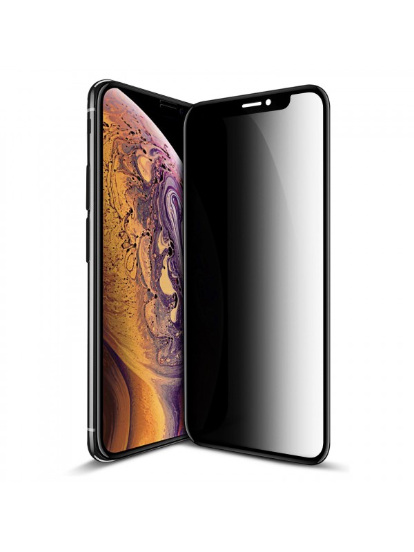 iPhone X / XS Hayalet Privacy Gizli Cam Ekran Koruyucu Siyah