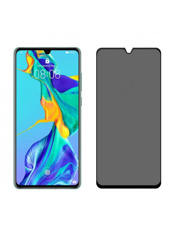 Samsung Galaxy A10s Hayalet Privacy Gizli Cam Ekran Koruyucu Siyah