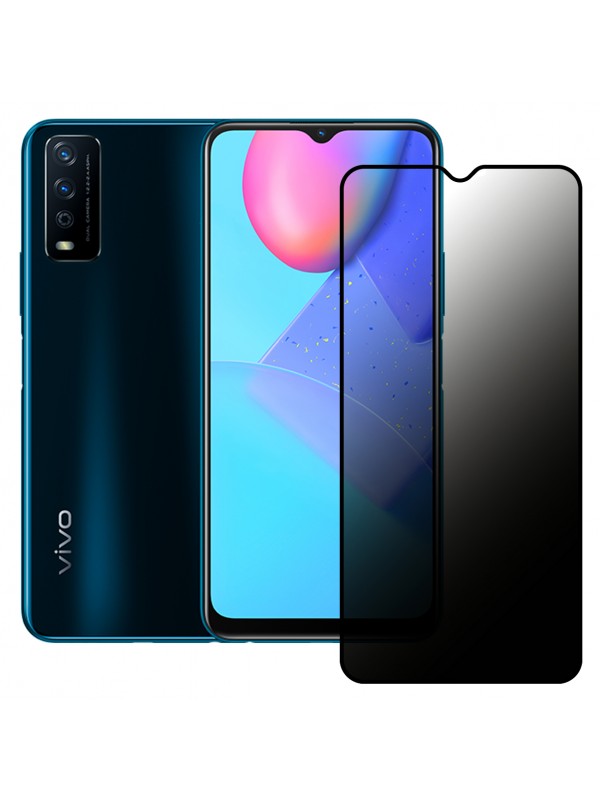 Vivo Y11s / Y20 Hayalet Privacy Gizli Cam Ekran Koruyucu Siyah…